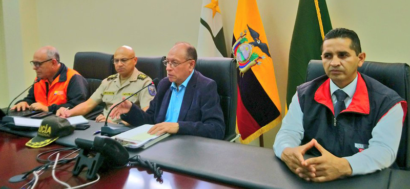 SNGRE coordina atención a emergencias por precipitaciones registradas en Limón Indanza, provincia de Morona Santiago