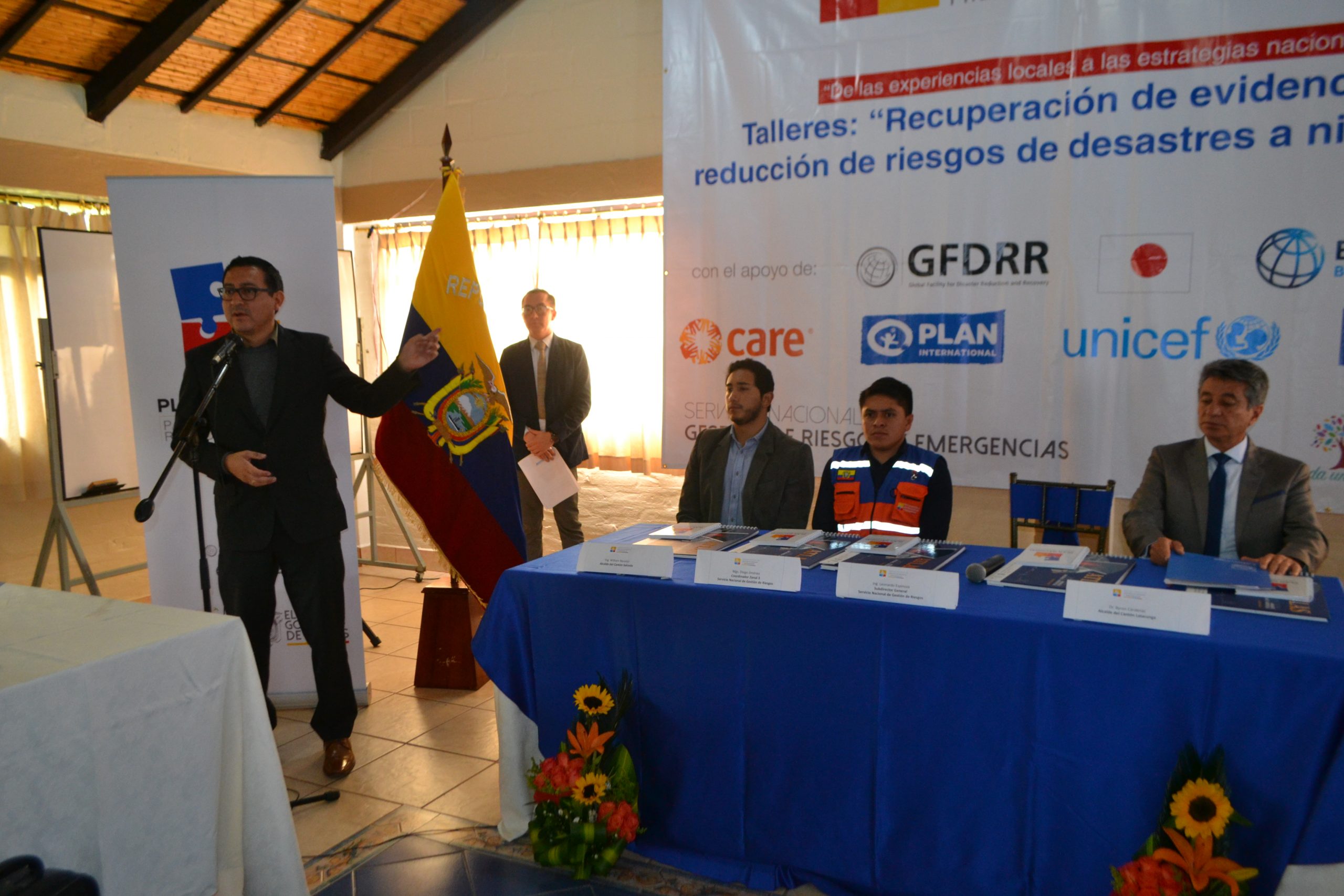 Inauguración taller “Recuperación de Evidencias en Reducción de Riegos a Nivel Local”