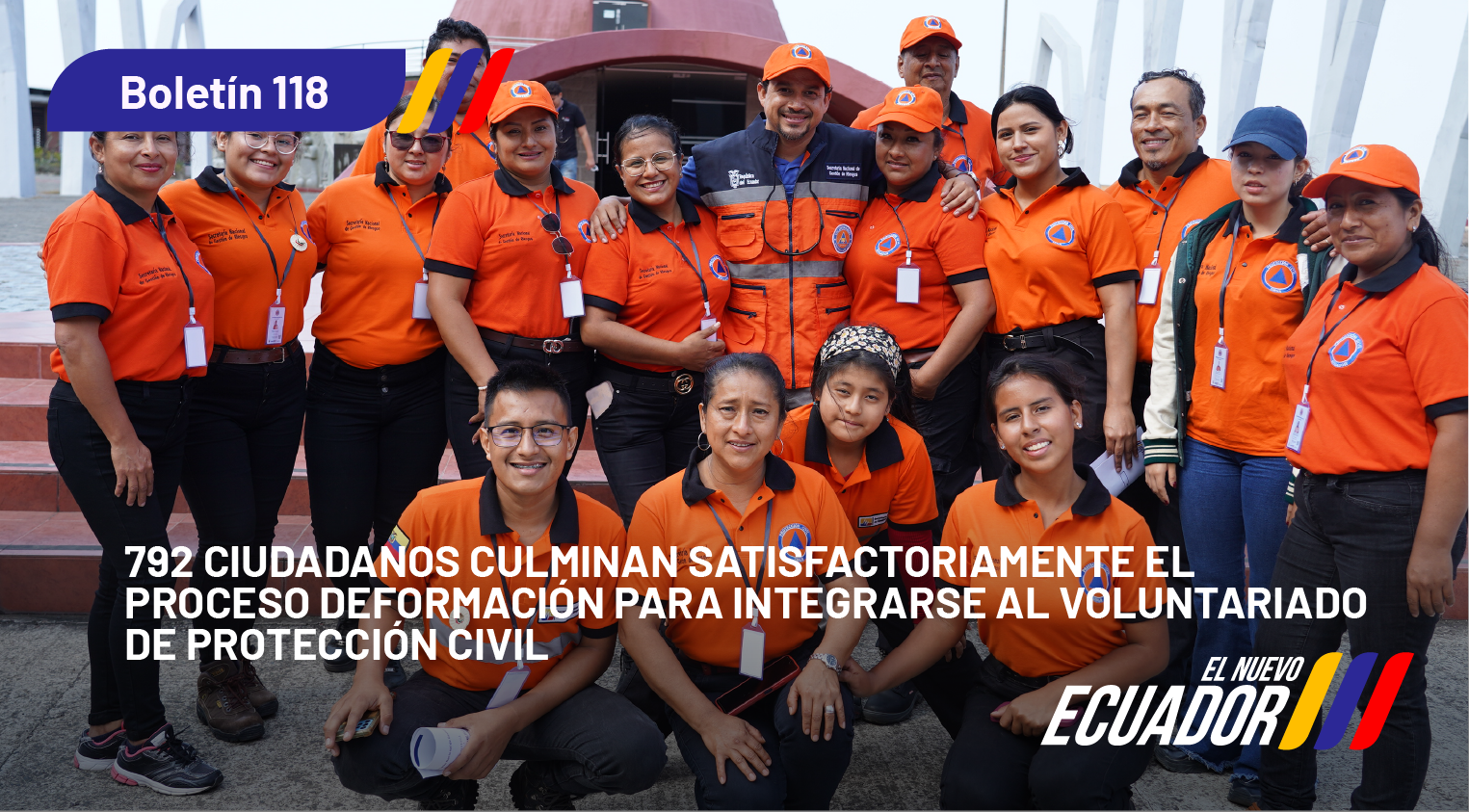 792 Ciudadanos culminan satisfactoriamente el proceso de formación para integrarse al Voluntariado de Protección Civil