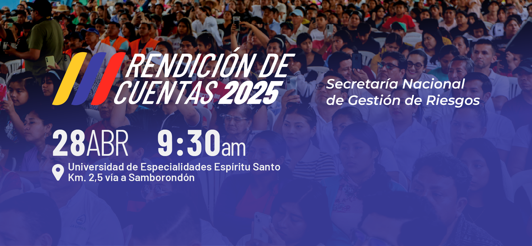  Rendición de Cuentas 2025 - Secretaría Nacional de Gestión de Riesgos 